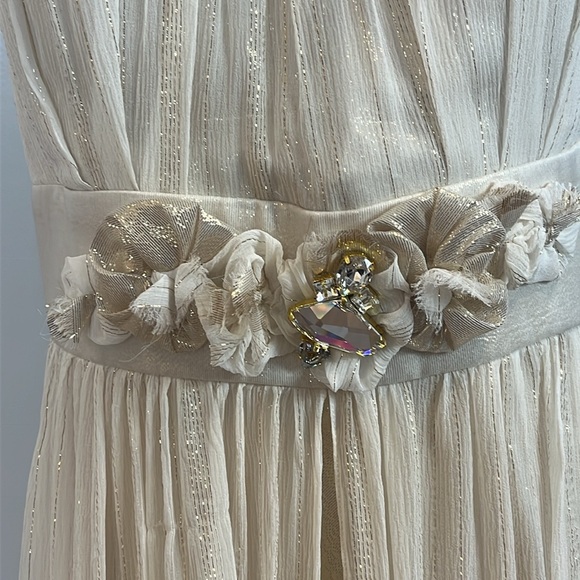 Marc Bouwer Gold Silk Evening Gown - Picture 5 of 17